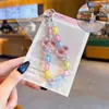 Cadena Creativa para Teléfono Móvil con Colgante de Llavero de Corazón Hecho a Mano, Llavero de Coche para Pareja, Cuerda de Mano para Bolso Colgante Pequeño