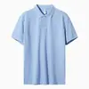 Camisa Polo de Algodón Puro Personalizada Manga Corta Logo Transpirable Absorbente de Sudor Bordada Camiseta de Trabajo para Hombre Verano