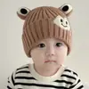 Gorro para Bebé para Otoño e Invierno, Lindo Gorro de Punto para Bebés e Infantes, Gorro Súper Adorable Engrosado que Protege las Orejas, Cálido Gorro sin Cierre para Bebés Pequeños