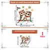 Tema Navideño Rama Búho Pájaro Pegatina para Ventana Vidrio de Escaparate Puerta de Cristal Decoración para el Hogar Pegatina Electrostática para Vidrio
