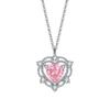 Collar Corazón del Océano de Plata de Ley S925 Collar Corazón Latiente para Mujer Cadena Clavícula Versátil para Regalo de Cumpleaños de Novia