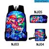 Tubería de Agua Transfronteriza Mario Mario Bolsa Impresa a Color Set de Tres Piezas Tela Oxford Bolso para Estudiantes de Hombre y Mujer