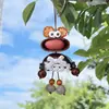 Nuevo modelo de robot rana colgante de muñeca de cáscara de fruta, producto terminado hecho a mano creativo, accesorio de llavero de campanilla de viento de cáscara de fruta de planta