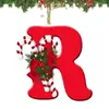 Nuevas Decoraciones Navideñas Transfronterizas con 26 Letras Inglesas que se Pueden Combinar Libremente, Adornos Colgantes para Árbol de Navidad