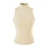 Conjunto Estilo Puro Desejo: Colete de Gola Alta Cincha-Cintura, Cardigã de Manga Longa, Saia Bodycon com Fenda e Calça Flare com Cintura Virada