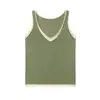 Comercio Exterior Ropa de Mujer 2026 Moda Europea y Americana Versátil Casual Simple Chaleco de Punto sin Mangas de Dos Piezas Falsas para Mujer F71269