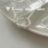 Mesma Joia de Blogueira Coreana Prata de Lei S925 Anel Cruz Diamante Aberto Empilhável Anel de Dedo Indicador Estilo Elegante