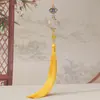 Pingente de Sino de Lótus com Borla Enfeites Pendurados Festivos de Sino de Lótus Acessórios de Aba para Roupas Chinesas Antigas Enfeites Pendurados Artesanais DIY