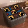 Mini Joyero Multifuncional Portátil con Múltiples Compartimentos para Pendientes, Tachuelas, Collares, Anillos Caja de Almacenamiento