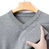 Comercio Exterior Transfronterizo Suéter de Lana Primavera y Otoño para Hombre Cuello en V Tejido de Punto Suéter de Cuello en V para Hombre Ropa para Hombre Capa Base Cálida