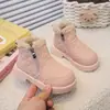 Botas de Nieve para Niños de 3-6-12 Años Invierno Nuevo Patrón de Diamante Más Terciopelo Cálido Botas de Algodón Niños y Niñas Botas Cortas Antideslizantes Suela Suave