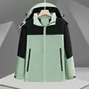 Chaqueta exterior con logo estampado, ropa de trabajo para equipo corporativo, a prueba de viento, impermeable, tres en uno, cálida, chaqueta de alpinismo hecha a medida