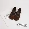 Sapatos Mary Jane de sola grossa femininos, nova coleção outono 2026, design de tira única, bico redondo, versáteis para o dia a dia