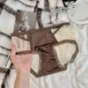 Calcinhas de Renda e Cetim Estilo Francês Luxo Leve Femininas Tamanho Plus Sexy Vazadas Puro Desejo Afinam o Quadril Cintura Média para Mulheres