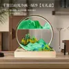 Mil Milhas de Rios e Montanhas Lâmpada de Pintura em Areia Ornamento para Sala de Estar Mesa de Trabalho Atmosfera Doméstica Presente de Aniversário de Namorada Festival do Meio Outono