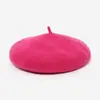 Gorro Beilei de lana nuevo estilo coreano versátil color liso boina de lana sombrero de pintor cálido para mujer otoño e invierno