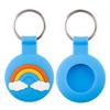 Adecuado para Apple Airtag hierba de la suerte dispositivo anti-pérdida funda de silicona funda protectora para rastreador llavero localizador de mascotas