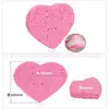 Esponja Comprimida para Lavado Facial con Forma de Corazón, Estropajo de Algodón de Pulpa de Madera de Forma Especial y Colorido, Esponja para Lavar Platos Hidratante y Absorbente