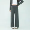 Calça pantalona de maternidade estilo coreano para o Outono de 2026 com camada de ar, modeladora e com bom caimento, calça longa de suporte para a barriga, calça casual macia