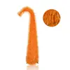 Árvore de junco laranja de ponta curva para o Natal, árvore dobrável de pelo longo para o festival da colheita, decoração de piso interna e externa para o Dia de Ação de Graças