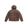 Tela Dongli, 90% plumón de pato blanco, cremallera YKK, ligera, resistente al agua, con capucha, chaqueta acolchada de plumón para actividades al aire libre