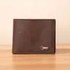 Billetera Corta Casual de Negocios para Hombre, Billetera de Cuero con Múltiples Ranuras para Tarjetas, Moda Transfronteriza, Estilo Simple