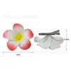 Pin de Flor de Plumeria Artificial de Espuma de 5 cm Accesorio para el Cabello Estilo Vacaciones Tropicales Decoración para Vestido Infantil