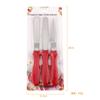 Espátula de crema de acero inoxidable de 4 pulgadas de tres piezas, cuchillo desmoldador de pasteles, cuchillo para salsa de pan tostado, herramienta para fondant