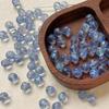 Cuentas redondas de rosa de cristal checo importadas de 8 mm pintadas a mano, hechas a mano, para hacer manualidades, joyería, pulsera, collar, accesorios con cuentas.