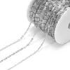 Corrente Semi-Acabada em Aço Inoxidável Oca com Formato de Peixe Embossada Corrente para DIY Colar Pulseira Acessórios de Joias Artesanais Atacado