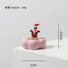 Papá Noel Transfronterizo Giratorio Vidrio Navideño Hecho a Mano Creativo Regalo para Coche Adorno de Escritorio Artesanía