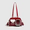 Bolsa Ita de Design Nicho Estilo Japonês e Coreano, Grande Capacidade, Adequada para o Trabalho, Simples e Versátil para Uso Diário, Bolsa Tote de Ombro Único Transversal