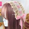 Lolita Estilo Francês Menina Japonesa Soft Headband Acessório de Cabelo Kc Headband Lolita Laço de Renda Doce Menina