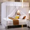 Mosquiteiro de porta única com suporte de chão para quarto, criptografado 1,2m para uso doméstico, estilo princesa 1,0m para uso doméstico, estilo palácio tradicional
