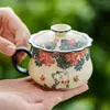 Taza de Té de Cerámica Blanca Roca Mineral de Fábrica Mariposa Amor Flor Gato Lindo Taza de Té Café Taza Taza con Tapa Taza de Café