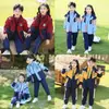 Ropa de Clase para Estudiantes de Primaria Ropa de Carrera Conjunto de Tres Piezas Ropa de Otoño e Invierno Uniforme Escolar de Primer y Segundo Grado Conjunto Desmontable Ropa de Jardín de Infancia