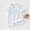 Macacão de Algodão para Bebê Classe A Verão Estilo Fino Roupas para Recém-Nascidos Body de Bebê Roupas de Engatinhar Roupas para Bebês e Crianças Anyang