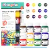 Pintura Gouache Acrílico Acuarela Graffiti de Vidrio 6 Colores 12 Colores Set de Pintura para Pintura Publicitaria Textil