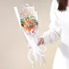 Regalo para el Día del Maestro Ramo Terminado de Girasol para Maestra de Jardín de Niños Tejido Hecho a Mano Flor de Lana Regalo Creativo