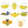 Accesorios de Dibujos Animados Europeos y Americanos Más Vendidos Broche de Animales de Moda Personalizado Creativo Set de Abejitas Broche de Aceite Goteando Ropa