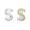 Acessórios de Unhas com Símbolo de Dólar em Liga Metálica Luxuosa e Ultra Brilhante com Diamantes Atacado