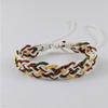 HD123 cuerda de lino estilo japonés pulsera tejida serie uno pequeño fresco pulsera de mujer combinable