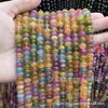 Serie de Cuentas de Piedras Preciosas Multicolor Color Dopamina Cuentas Sueltas Imitación Optimizada Turmalina Cuentas Redondas Accesorios para Joyería DIY Venta al por Mayor