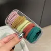 Elástico de cabelo feminino de alta qualidade, modelo 2025, com alta elasticidade e durabilidade, ideal para rabo de cavalo alto. Estojo de couro.