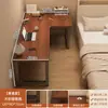 Escritorio de computadora para apartamentos pequeños, estantería para el hogar, escritorio de oficina, banco de trabajo simple integrado, escritorio de estudio para estudiantes
