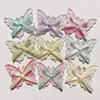 Accesorios de mariposa de hielo transparente con cinta, nuevos materiales de accesorios DIY, funda de teléfono, charms para zapatos con agujeros, accesorios para el cabello y piezas decorativas