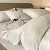 Novo Conjunto de Quatro Peças Jacquard 100% Algodão 2026 - Conjunto de Três Peças Lençol 1.2 Qingcen - Capa de Edredom 160*210 Bizhou-