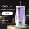 Lámpara Asesina de Mosquitos Eléctrica Atrapamoscas Atrayente para Interiores Para Mosquitos Recargable en Interiores Trampa para Mosquitos Luz Lámpara Succión