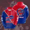 2025 Amazon Transfronterizo Nuevo Sudadera con Capucha para Hombre Estampado Digital 3D NFL Primavera y Otoño Ropa Casual para Hombres y Niños