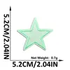 Suministro Transfronterizo de Parches Bordados de Estrella de Cinco Puntas con Purpurina para Ropa, Zapatos y Bolsos, Parches Decorativos, Parches Termoadhesivos Sin Coser